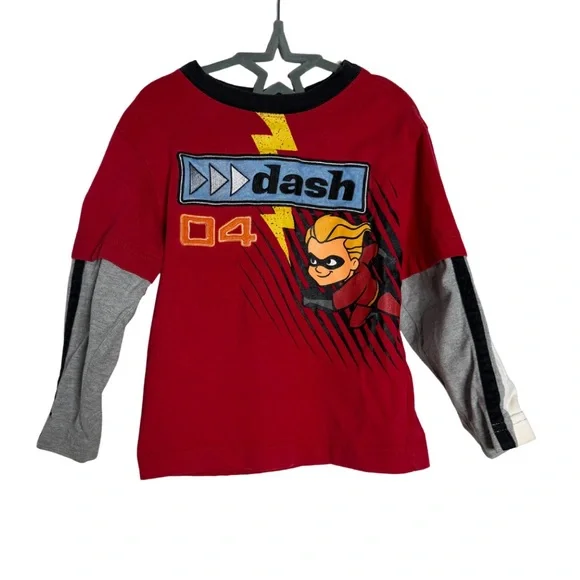 Disney Store Dash The Incredibles Long Sleeve Size 2/3 - Picture 1 of 6
